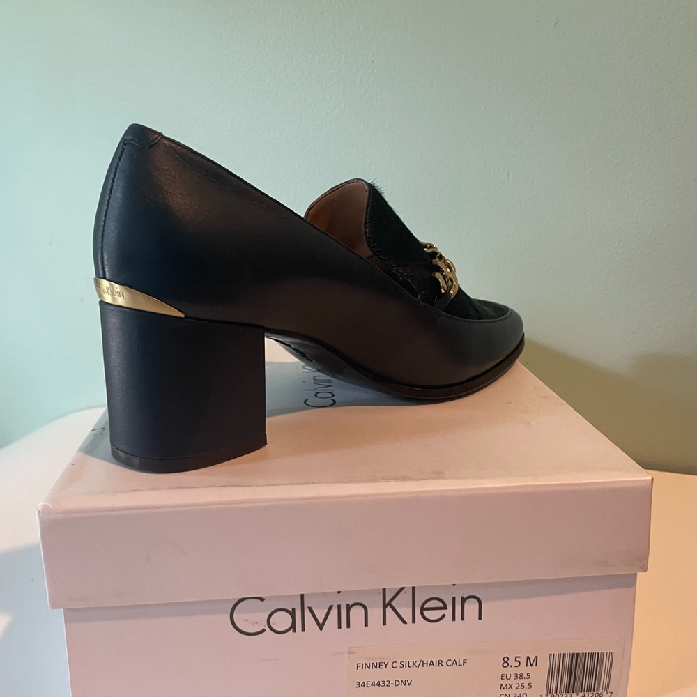 Calvin Klein blue loafers